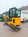 2021 JCB 16C-1 mini excavator, rear three-quarter view