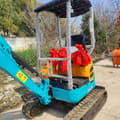2023 Kubota U17 mini excavator, rear three-quarter view