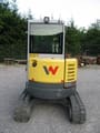 2020 Wacker Neuson EZ26 mini excavator, rear view