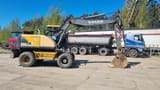 1999 Volvo EW160 wheel excavator, side profile view