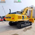 2014 Komatsu PC360-7 crawler excavator, rear three-quarter view