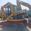 2024 Caterpillar 308C excavator rear three-quarter view