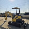 2023 Komatsu PC35 MR mini excavator, rear three-quarter view