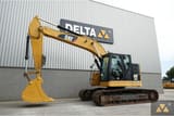 2017 Caterpillar 325FL crawler excavator, side view