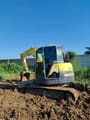 2022 Yanmar VIO75 mini excavator, side view