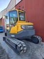 2020 Volvo ECR88D mini excavator, rear three-quarter view