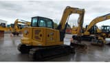 2022 Caterpillar 308 crawler excavator rear three-quarter view
