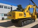 2022 Komatsu PC350 crawler excavator rear three-quarter view