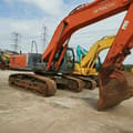 2020 Hitachi ZX350 crawler excavator, side view