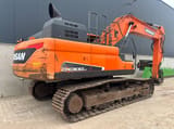 2017 Doosan DX300LC-5 crawler excavator, rear three-quarter view