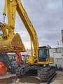 2019 Komatsu PC450-8 crawler excavator, front three-quarter view