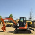 2023 Hitachi Zaxis 55 mini excavator, side view