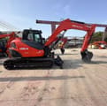 2022 Kubota KX080-4X crawler excavator, side profile view