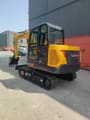 2026 LiuGong 906FG4 Mini Excavator with yellow body and black tracks, showing the operator's cab and a visible '906F' model marking.