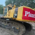 2020 Komatsu PC700 LC crawler excavator rear three-quarter view