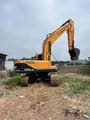 Hyundai 220LC-9S crawler excavator, rear three-quarter view