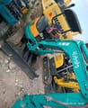 Kubota U-20 mini excavator, high-angle view