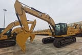 2026 Caterpillar 330GC crawler excavator, side profile view