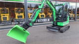 2026 Mole M20EL mini excavator, front three-quarter view