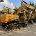 2026 Sany SY75C mini excavator, rear three-quarter view