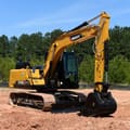 Sany SY135C crawler excavator, side view