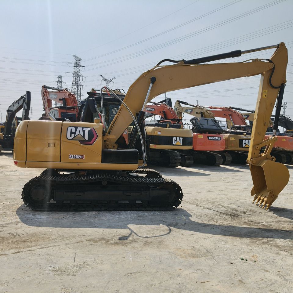 2022 Caterpillar 312D2 GC crawler excavator, side view
