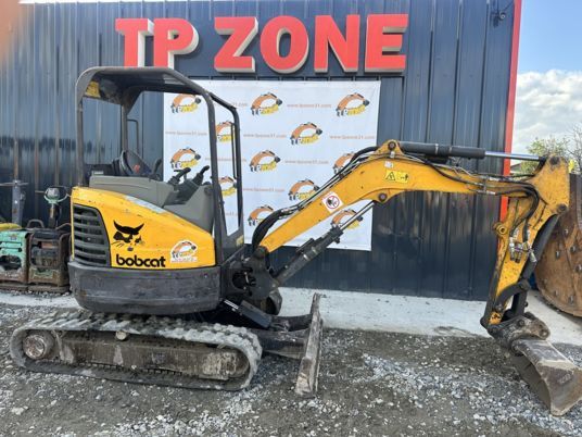 2016 Bobcat E26 mini excavator, side view