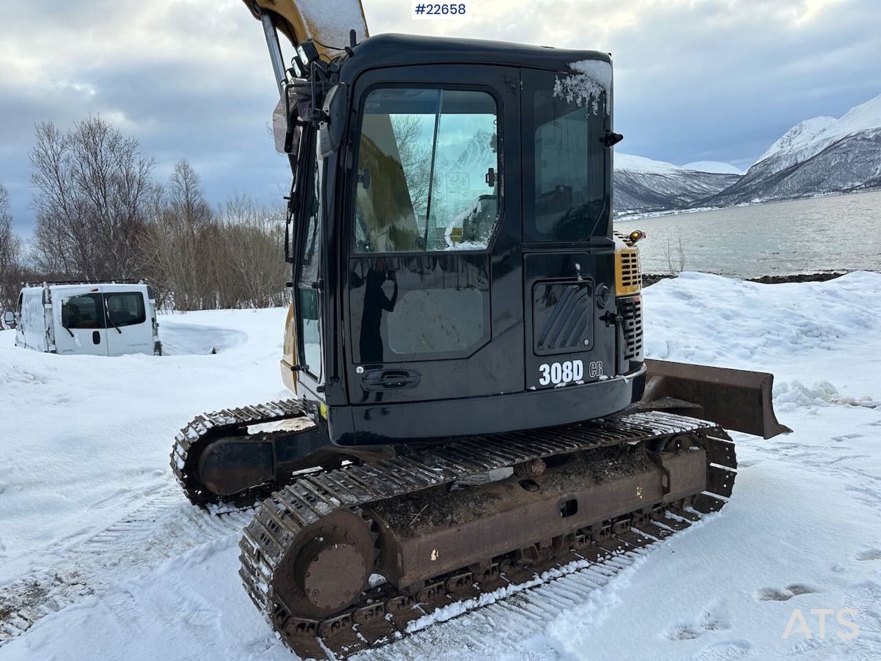 2010 Caterpillar 308D CR crawler excavator, side view
