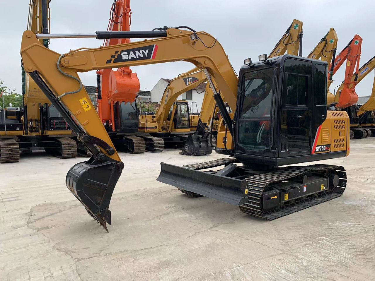 2024 Sany SY75C Pro crawler excavator, side view