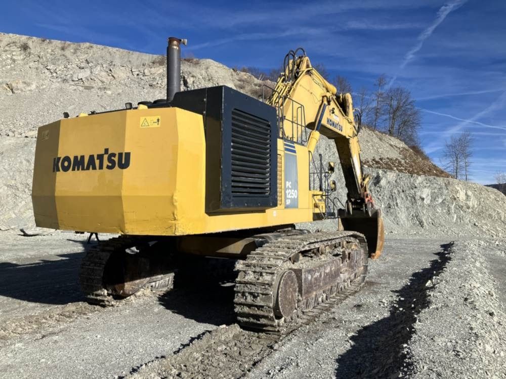 2009 Komatsu PC1250-8 crawler excavator, rear three-quarter view