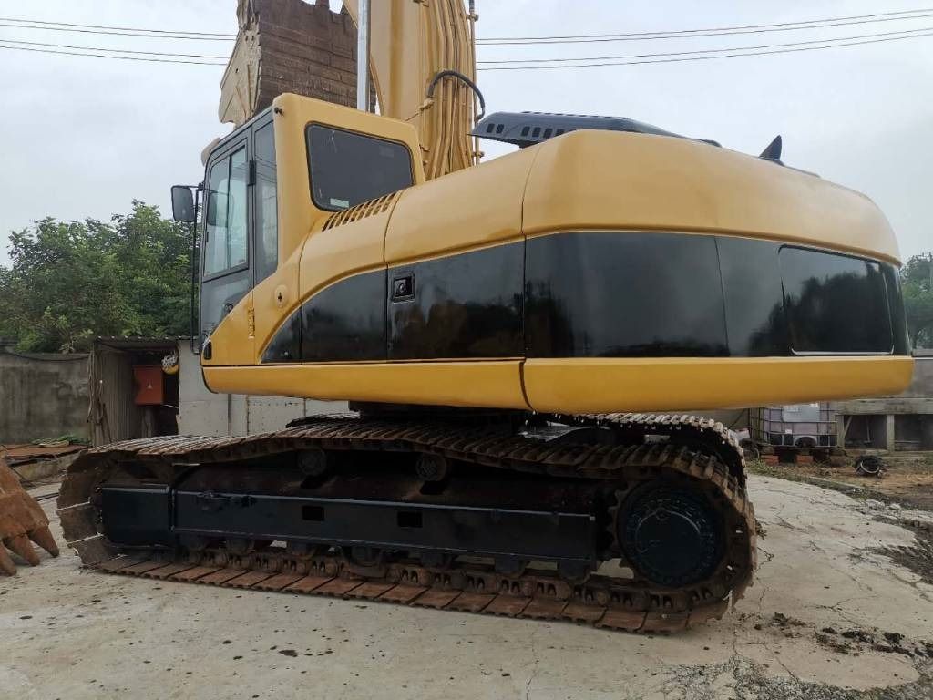 2023 Caterpillar 325C crawler excavator, rear three-quarter view