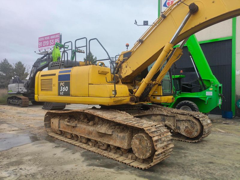2012 Komatsu PC360LC-10 crawler excavator, rear three-quarter view
