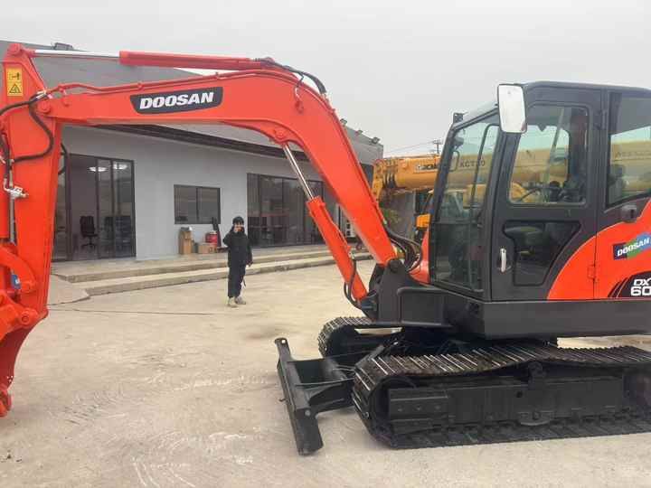 2024 Doosan DX60-9C excavator, side profile view