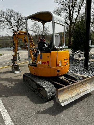 2012 IHI 25VX3 mini excavator, rear three-quarter view