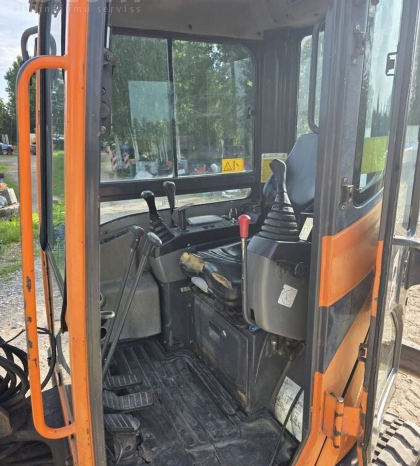 2008 Doosan DX25Z mini excavator cab interior view