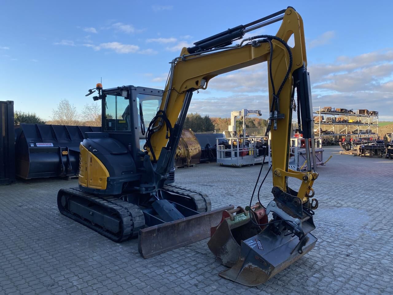2017 Yanmar VIO50-6 mini excavator, side view