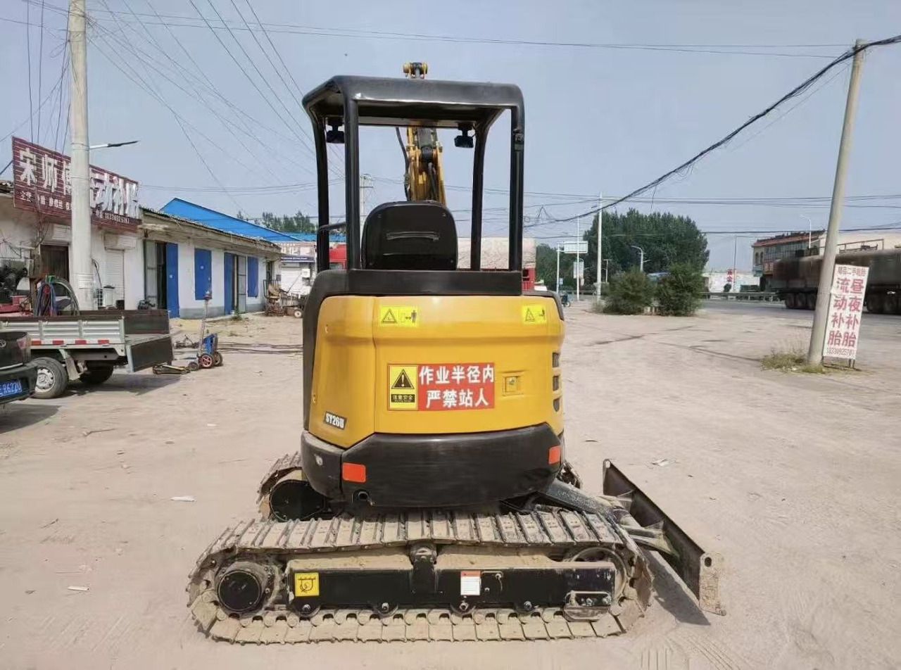 2020 Sany SY26U mini excavator, rear view