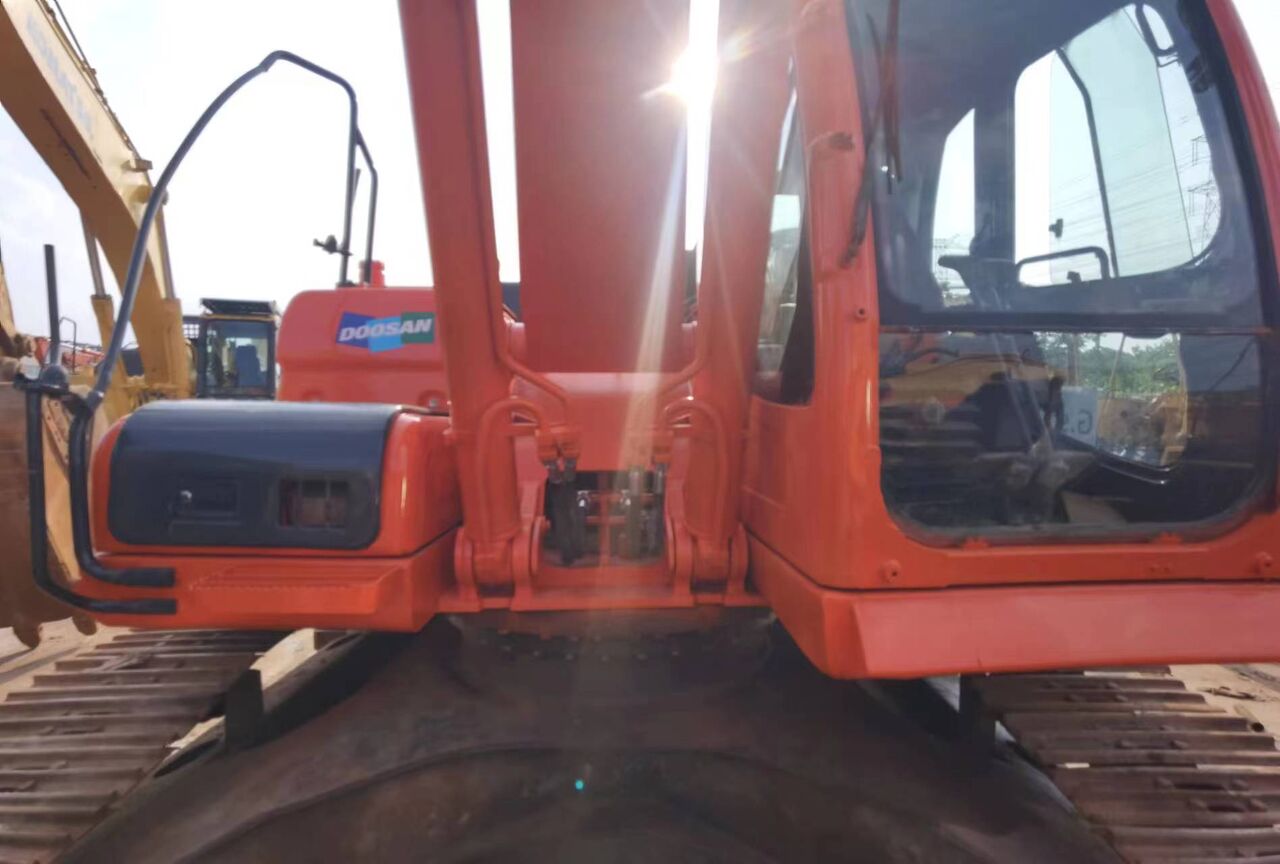 2024 Doosan DX300LC crawler excavator rear cab and boom view