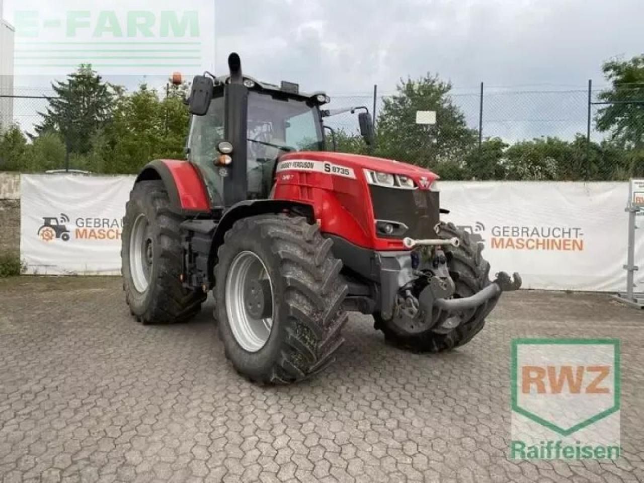 2018 Massey Ferguson 8735 S tractor, front three-quarter view 2018 Massey Ferguson 8735 S tractor, front three-quarter view