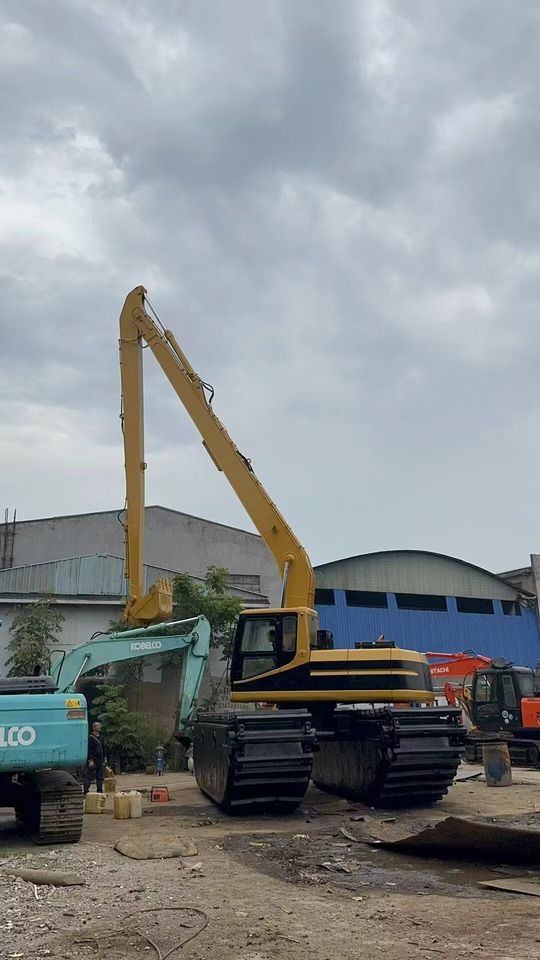 2023 Caterpillar 320BL amphibious excavator, side view