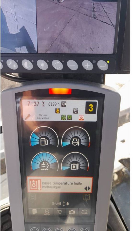 2019 Caterpillar M315F wheel excavator interior monitor display