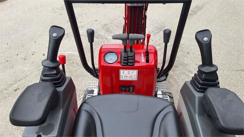 Mole M10 mini excavator operator station view