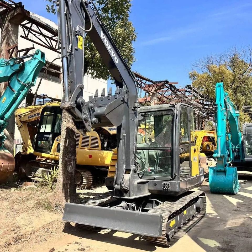 2021 Volvo EC60D mini excavator, front three-quarter view