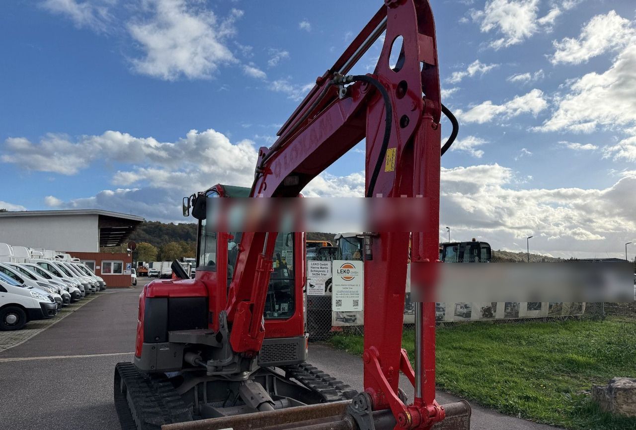 2016 Yanmar VIO50-U mini excavator, front view of boom