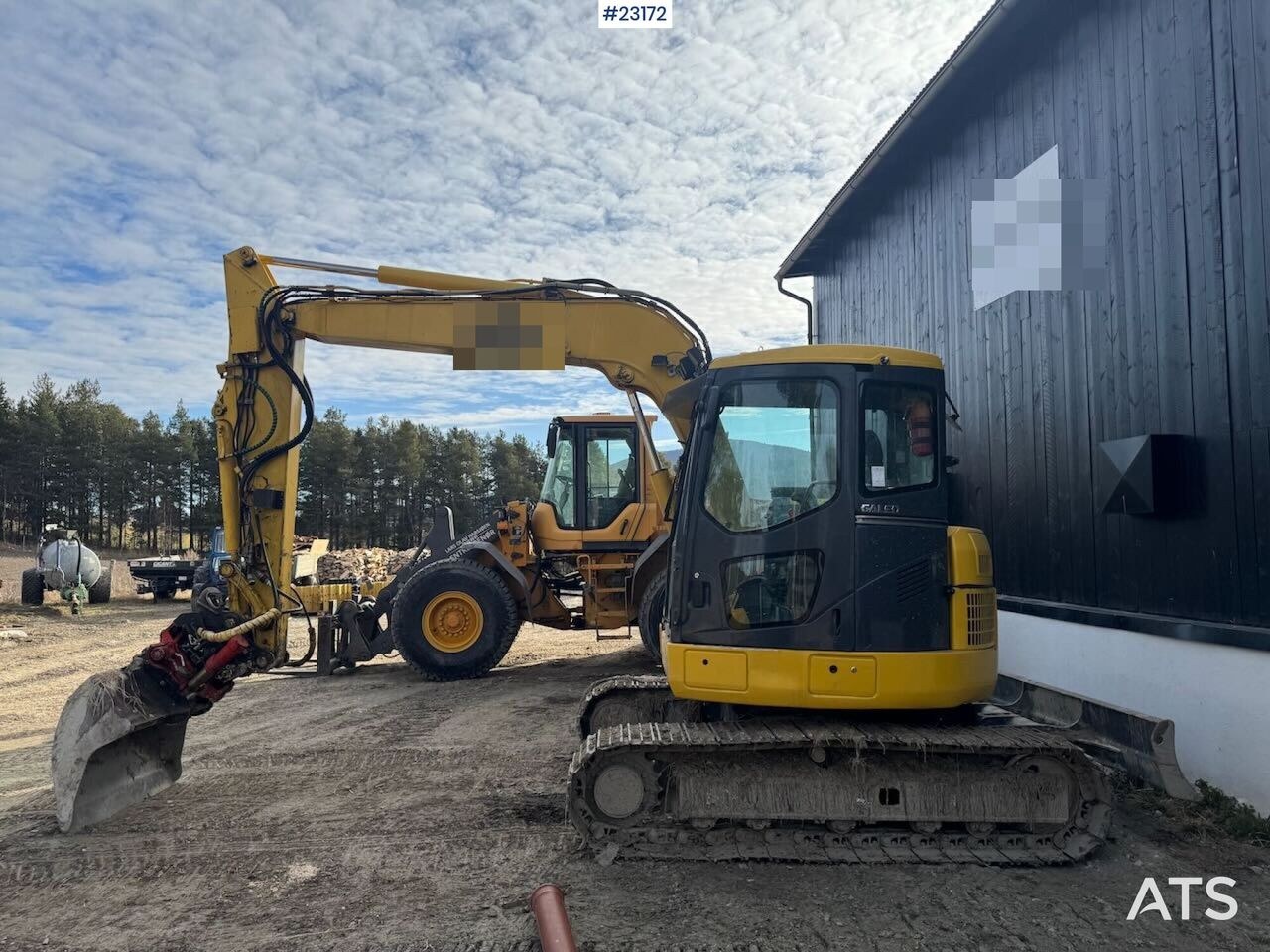 2008 Komatsu PC78US crawler excavator side view 2008 Komatsu PC78US crawler excavator side view