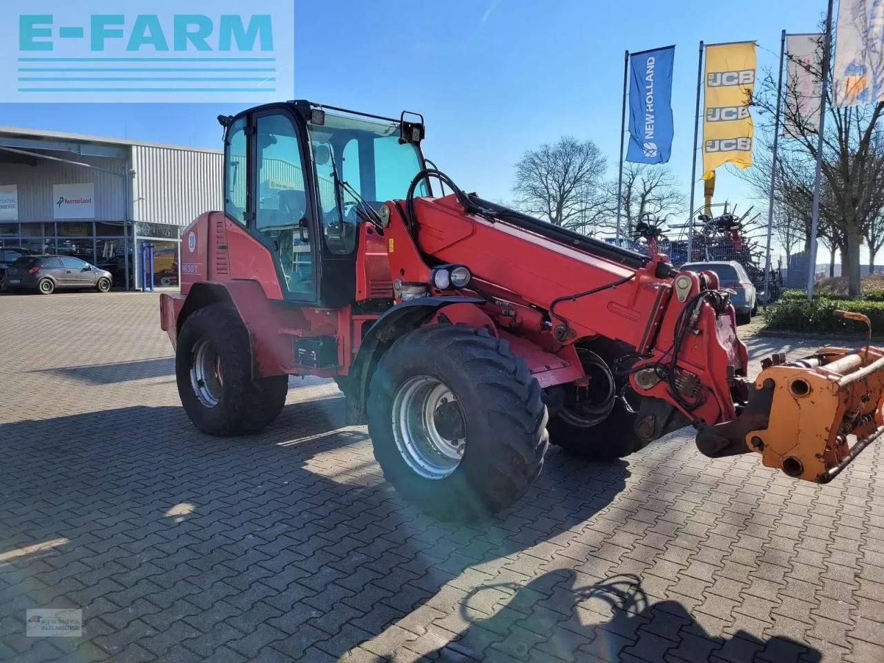2015 Schäffer 9630 T telescopic wheel loader, front three-quarter view 2015 Schäffer 9630 T telescopic wheel loader, front three-quarter view