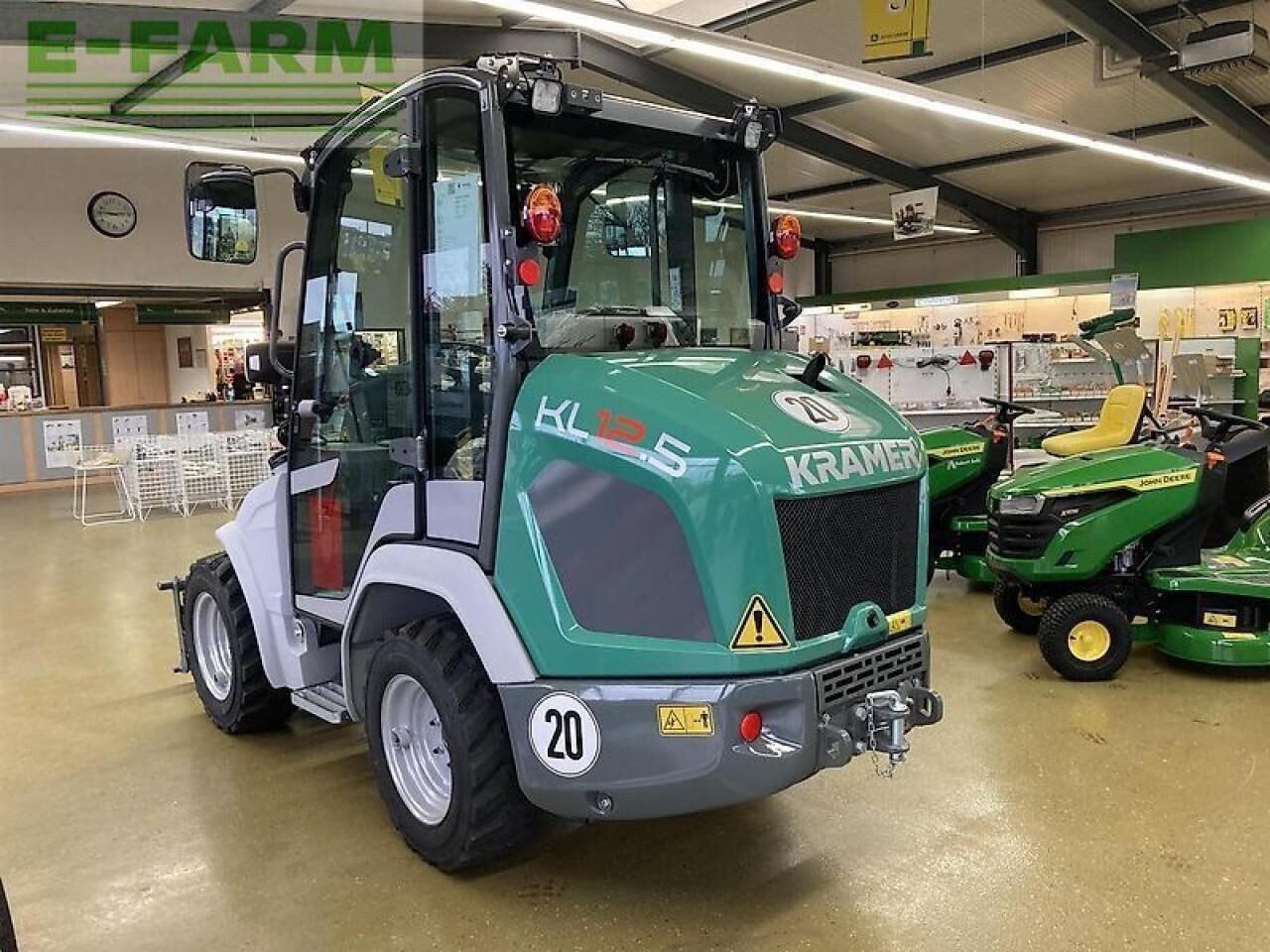 2023 Kramer KL12.5 mini excavator, front three-quarter view 2023 Kramer KL12.5 mini excavator, front three-quarter view
