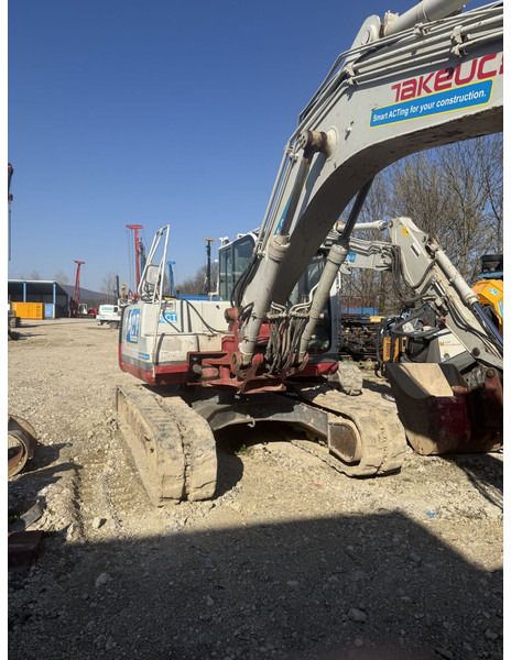 2014 Takeuchi TB1140 crawler excavator, rear three-quarter view