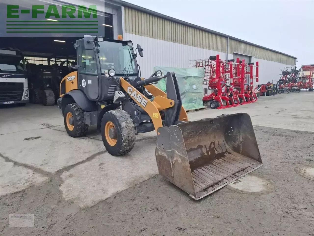 2017 CASE 221F wheel loader, front three-quarter view 2017 CASE 221F wheel loader, front three-quarter view
