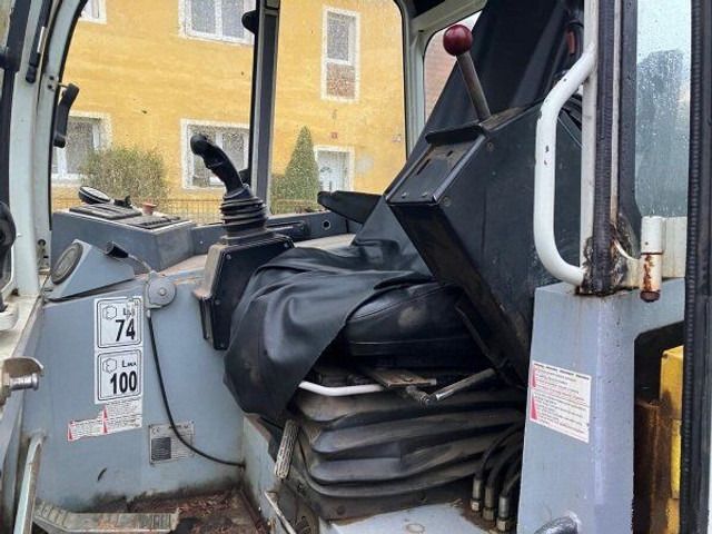 1999 Menzi Muck A71 T2 M walking excavator operator cab interior